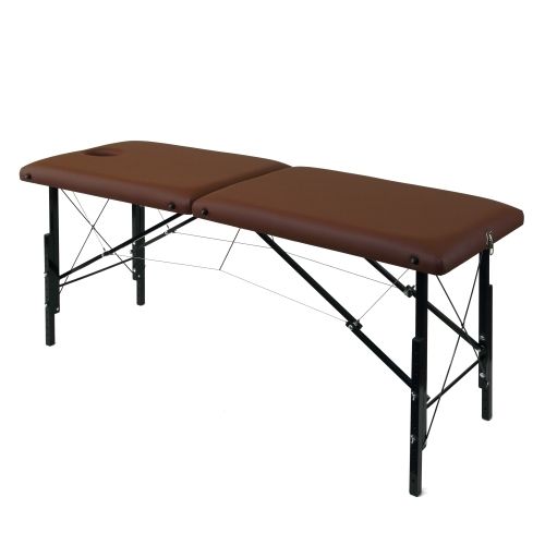 Складной деревяный массажный стол с системой тросов и изменением высоты Гелиокс 185х62 см фото 2