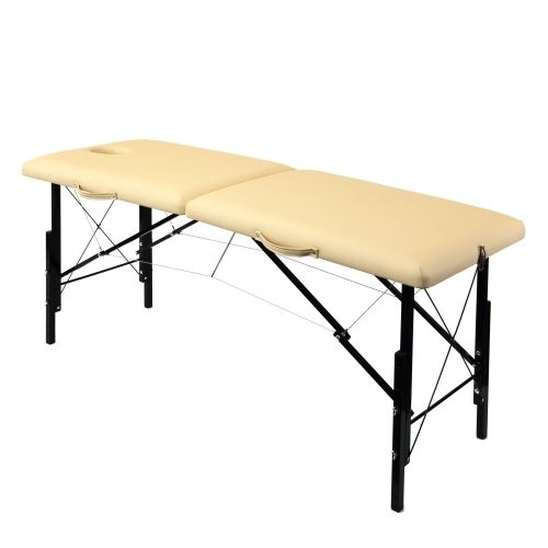 Складной деревяный массажный стол с системой тросов и изменением высоты Гелиокс 185х62 см